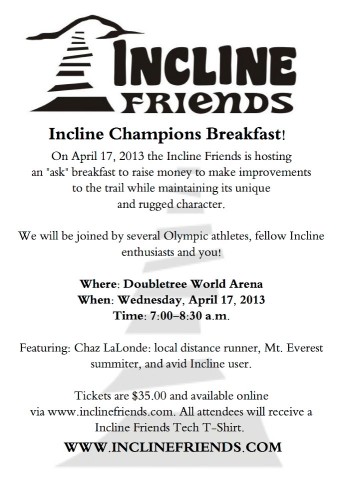 Incline Champions Breakfast Flyer