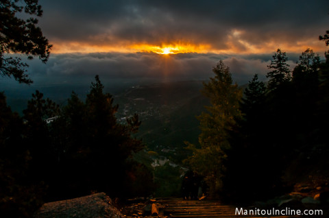 Sunrise from Manitou Incline